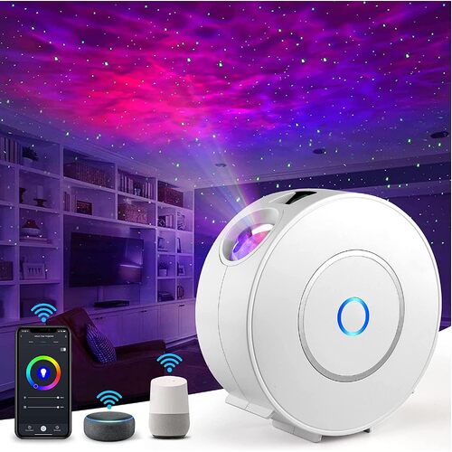 Star Projector Galaxy Light Bedroom connected with Alexa and Google Home - Main Image
