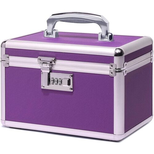 Locking Combination Medicine Box (Purple/Small) - Main Image