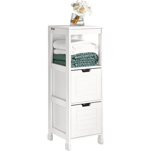 Freestanding Cabinet 2 Drawers Shelf Cupboard - Main Image