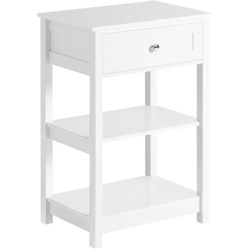 Bedside Table with Drawer Shelves - Main Image