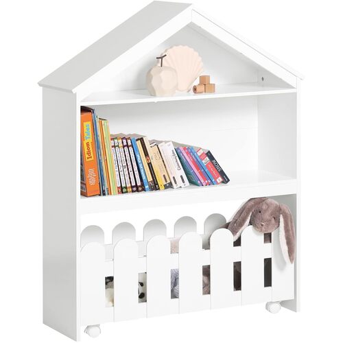 Kids Bookcase Shelf Storage Mobile Toy Chest - Main Image