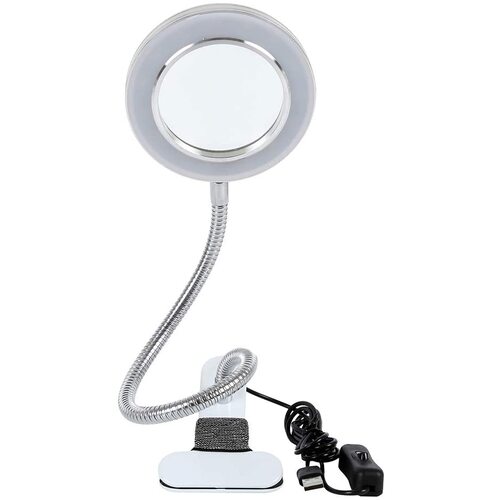 Lighting LED 8X Magnifying Lamp with Metal Clamp 360&deg; Flexible Gooseneck and USB Plug Design for Tattoo, Manicure and Reading - Main Image