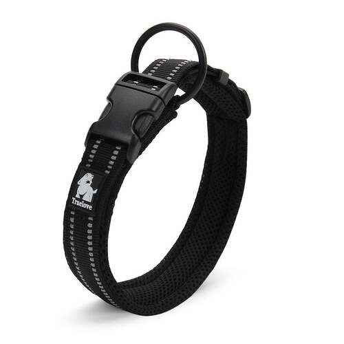 Heavy Duty Reflective Collar Black S - Main Image