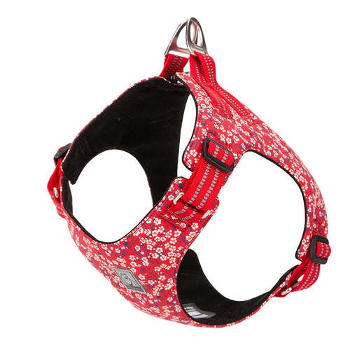 Floral Doggy Harness Red L - Main Image