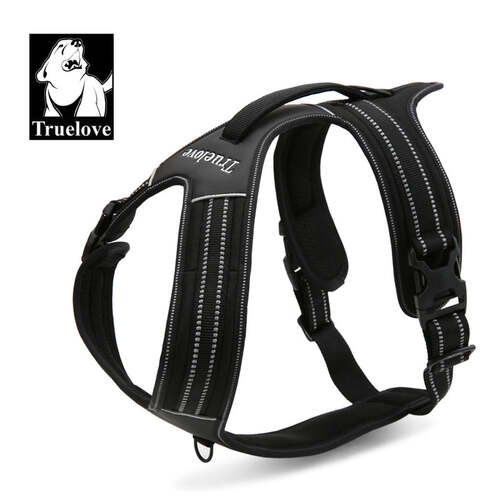 Reflective Heavy Duty Harness Black L - Main Image