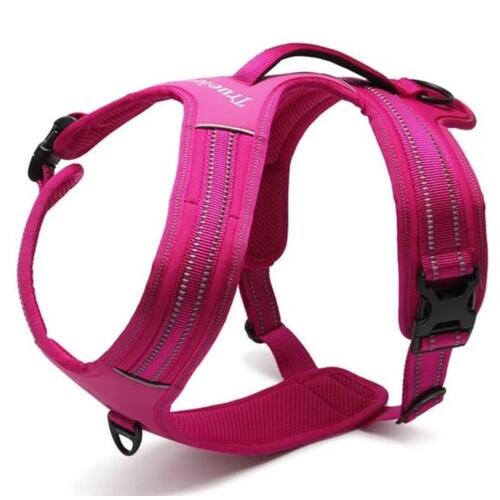Reflective Heavy Duty Harness Pink M - Main Image