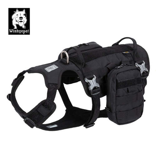 Whinhyepet Military Harness Black L - Main Image