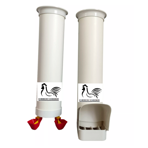 Cheeky Chooka Poultry Feeder & Waterer Set - Main Image