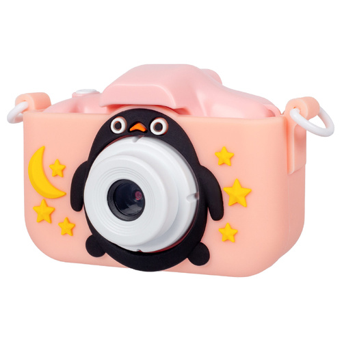 Kids Digital Dual Lens Camera, 4x Zoom and HD Video Recording (Pink) - Main Image