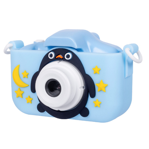 Kids Digital Dual Lens Camera, 4x Zoom and HD Video Recording (Blue) - Main Image