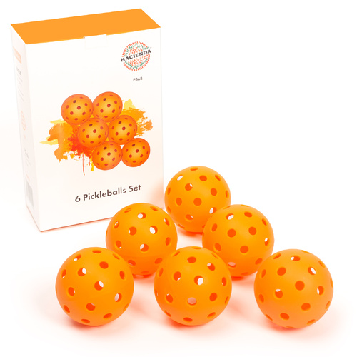 Precision Aerodynamic 40 Hole Design Pickleball Ball - 6 pack - Main Image