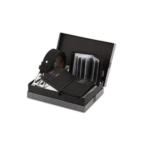 3-PIECE BELT & WALLET & CARD HOLDER SET - Main Image