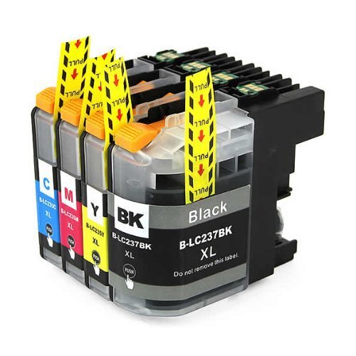 Compatible Premium Ink Cartridges LC237XL / LC235XL  Set of 4 - Bk/C/M/Y - for use in Brother Printers - Main Image