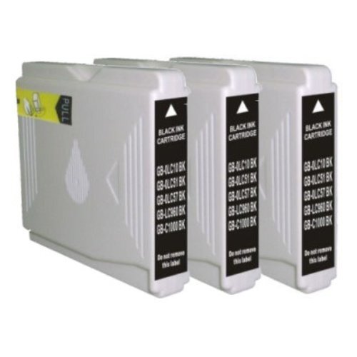 Compatible Premium Ink Cartridges LC57BK / LC37BK  Black Triple Pack - for use in Brother Printers - Main Image