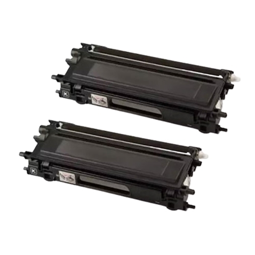 Compatible Premium 2 x TN251BK  Black Toner Cartridge - for use in Brother Printers - Main Image