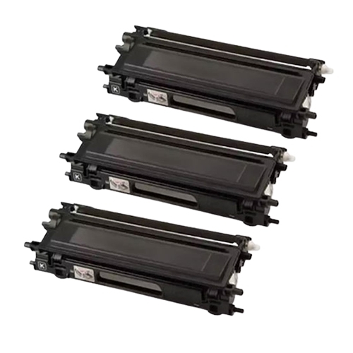 Compatible Premium 3 x TN251BK  Black Toner Cartridge  - for use in Brother Printers - Main Image