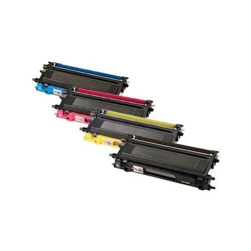 Compatible Premium 4-Pack Brother TN251 / TN255 Toner Combo [1BK,1C,1M,1Y]   - for use in Brother Printers - Main Image