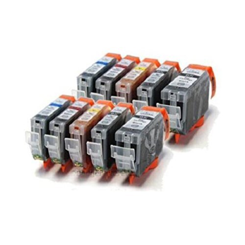 Compatible Premium Ink Cartridges CLI526  Bundle - 10 Cartridges **save!** - for use in Canon Printers - Main Image