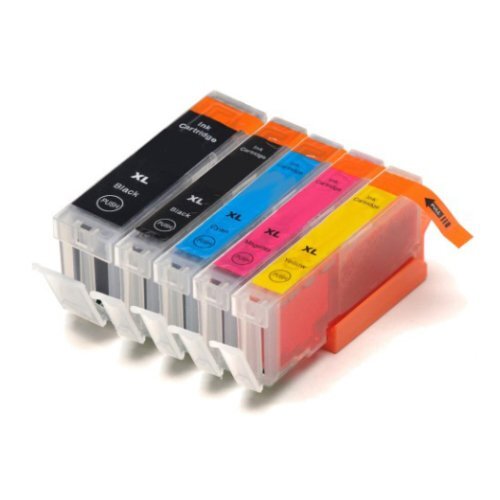 Compatible Premium Ink Cartridges PGI655XL / CLI651XL  Bundle - 5 Cartridges - for use in Canon Printers - Main Image
