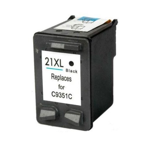Compatible Premium Ink Cartridges 21XL Eco High Capacity Black Ink Cartridge - for use in HP Printers - Main Image