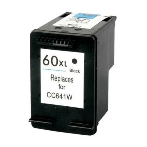 Compatible Premium Ink Cartridges HP60XLBK High Yield Black Remanufactured Inkjet Cartridge - for use in HP Printers - Main Image
