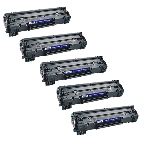 Compatible Premium 5 x 78A Black (CE278A) Toner Cartridge - for use in HP Printers - Main Image