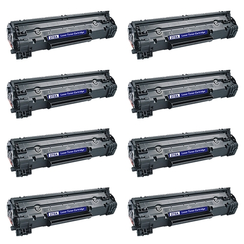 Compatible Premium 8 x 78A Black (CE278A) Toner Cartridge - for use in HP Printers - Main Image
