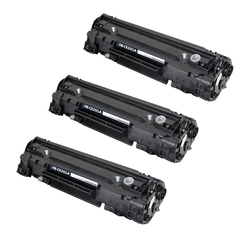 Compatible Premium  3 x 85A (CE285A) Toner Cartridge- for use in HP Printers - Main Image