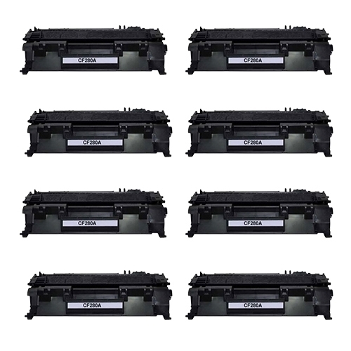 Compatible Premium 8 x  80A  Toner Cartridge CF280A - for use in HP Printers - Main Image