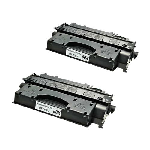 Compatible Premium 2 x 80X Hi Capacity Toner Cartridge (CF280X) - for use in HP Printers - Main Image