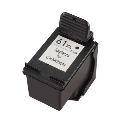 Compatible Premium Ink Cartridges HP61XLBK High Yield Black Remanufactured Inkjet Cartridge - for use in HP Printers - Main Image