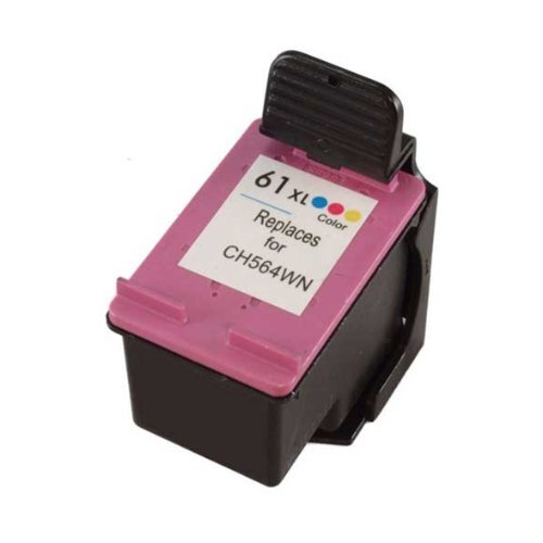 Compatible Premium Ink Cartridges HP61XLC High Yield 3C Remanufactured Inkjet Cartridge - for use in HP Printers - Main Image