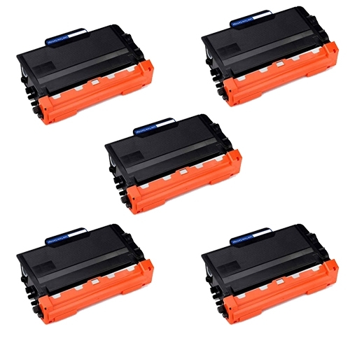Compatible Premium 5 x TN3440 High Yield Black Toner Cartridge - for use in Brother Printers - Main Image