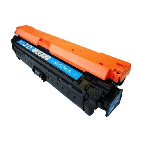Compatible Premium Toner Cartridges CE741A (307A) Cyan  Toner Cartridge - for use in Canon and HP Printers - Main Image