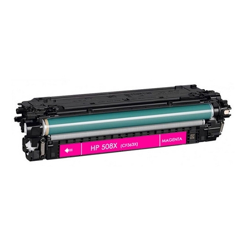 Compatible Premium Toner Cartridges CF363X (508X) Magenta Remanufacturer Toner Cartridge - for use in Canon and HP Printers - Main Image