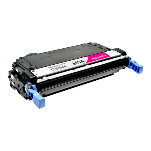 Compatible Premium Toner Cartridges Q5953A / 643A Magenta Remanufacturer Toner Cartridge - for use in Canon and HP Printers - Main Image