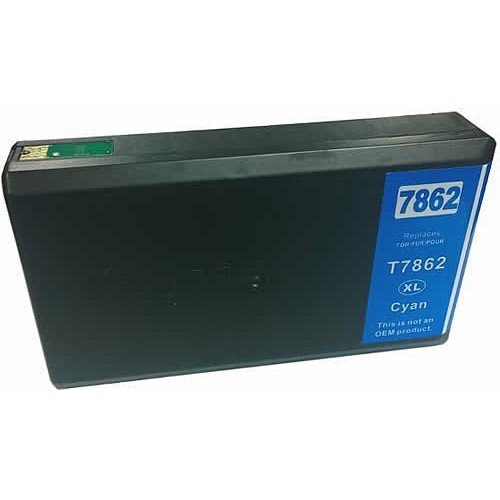 Compatible Premium Ink Cartridges T7862XL High Yield Cyan  Inkjet Cartridge - for use in Epson Printers - Main Image