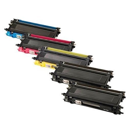 Compatible  Brother Colour 5 Pack TN251 BK x 2, TN255 C,M,Y - Main Image