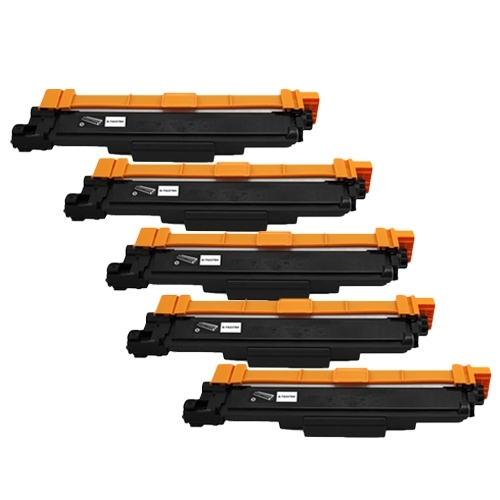 Compatible 5 x TN253BK Black Toner Cartridge - for use in Brother Printers - Main Image