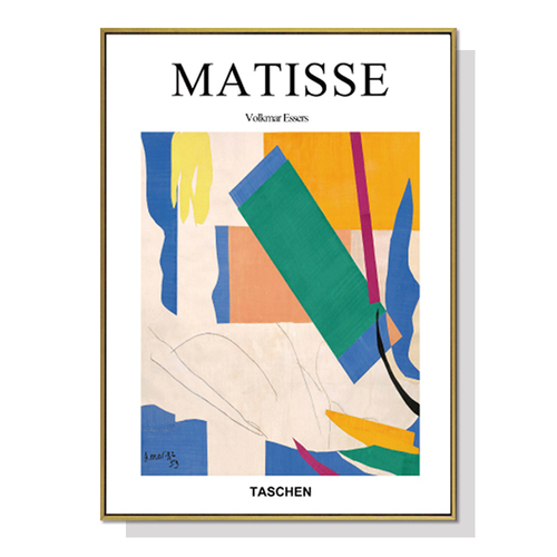Wall Art 60cmx90cm Abstract colour by Henri Matisse Gold Frame Canvas - Main Image