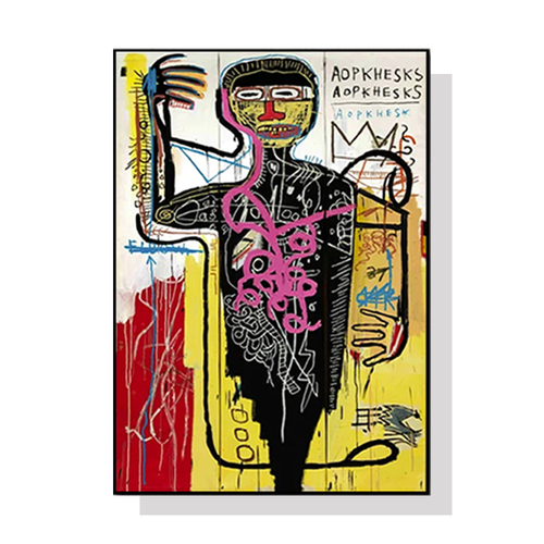 Wall Art 70cmx100cm Versus Medici Black Frame Canvas - Main Image