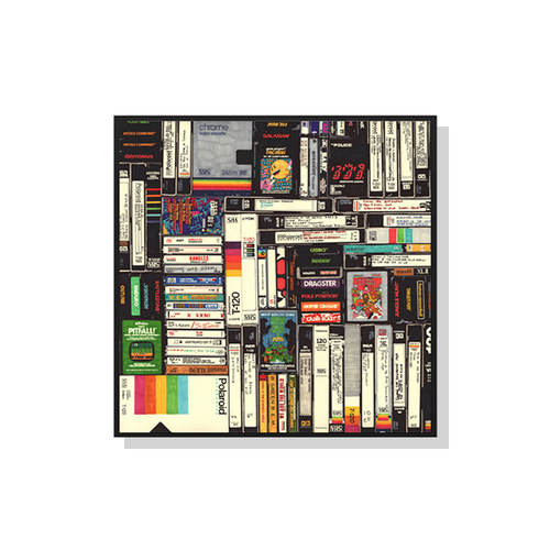 Wall Art 90cmx90cm Book Black Frame Canvas - Main Image