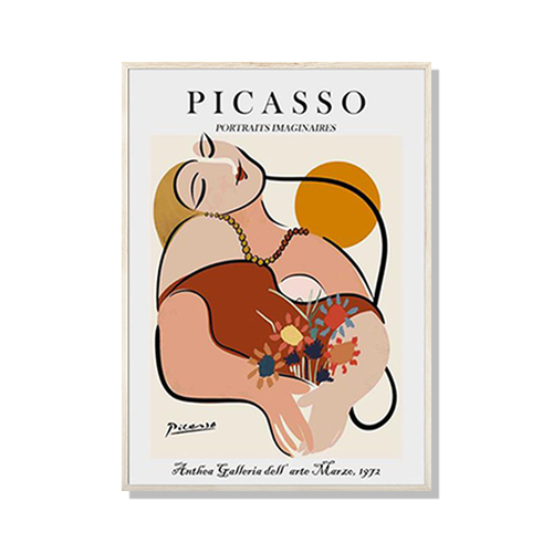 Wall Art 80cmx120cm Le Reve by Pablo Picasso Wood Frame Canvas - Main Image
