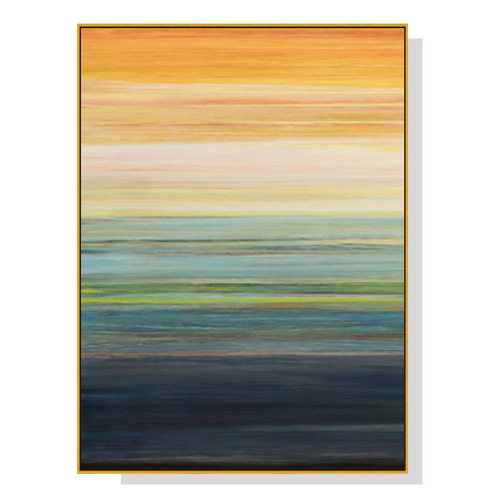 Wall Art 80cmx120cm The Magic Hour I Gold Frame Canvas - Main Image