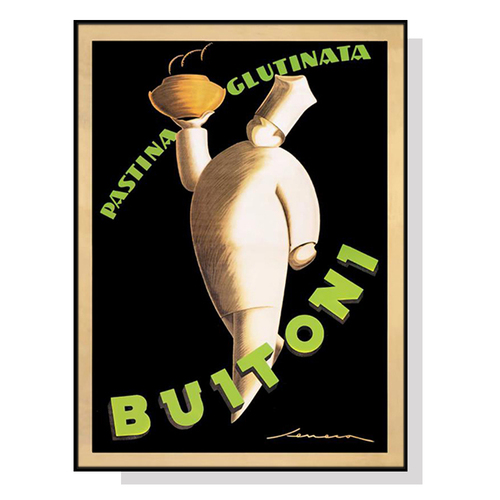 Wall Art 50cmx70cm Buitoni Black Frame Canvas - Main Image