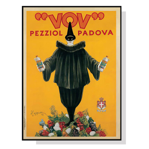Wall Art 50cmx70cm Pezziol Padova Black Frame Canvas - Main Image