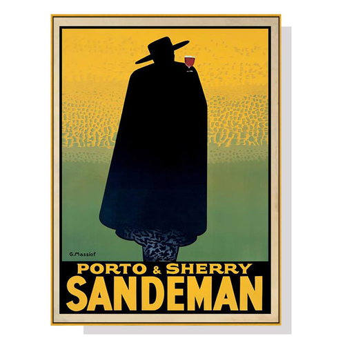 Wall Art 70cmx100cm Sandeman Gold Frame Canvas - Main Image
