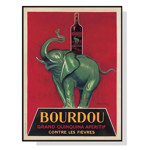 Wall Art 60cmx90cm Bourdou Black Frame Canvas - Main Image