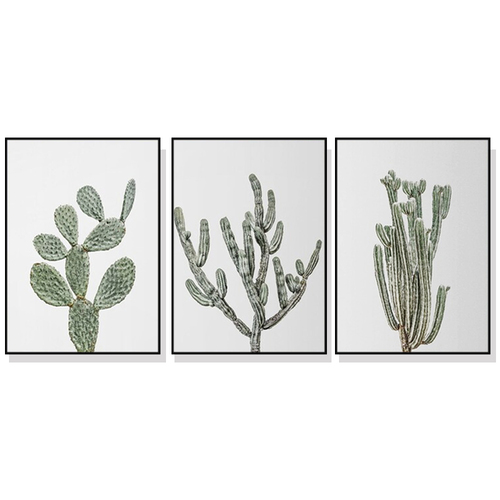 Wall Art 70cmx100cm Desert 3 Sets Black Frame Canvas - Main Image