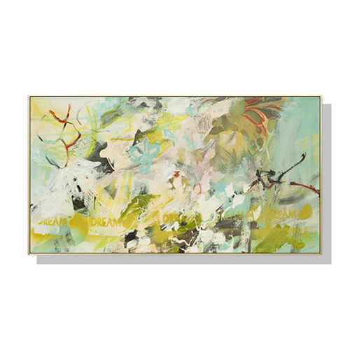 Wall Art 60cmx120cm Summer Dream Gold Frame Canvas - Main Image